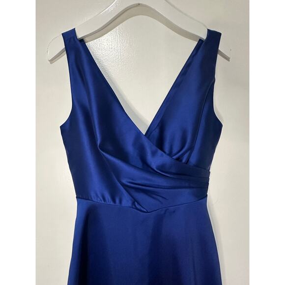 Sachin & Babi Rae Gown Eclipse Blue Fuchsia Belt Sz 4 NWT Glamorous A-Line Dress - Picture 4 of 15